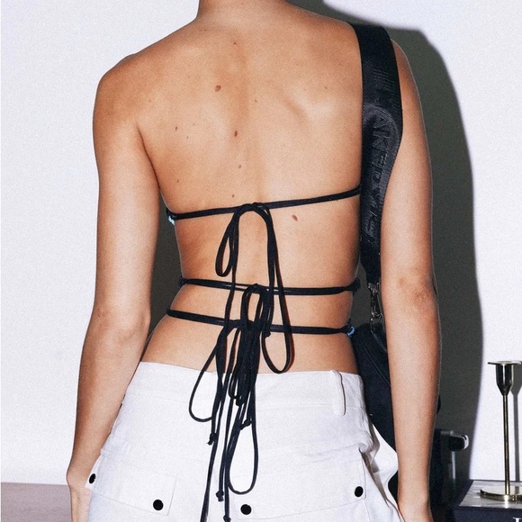 Motel ersa top butterfly watercolour black - Picture 5 of 7